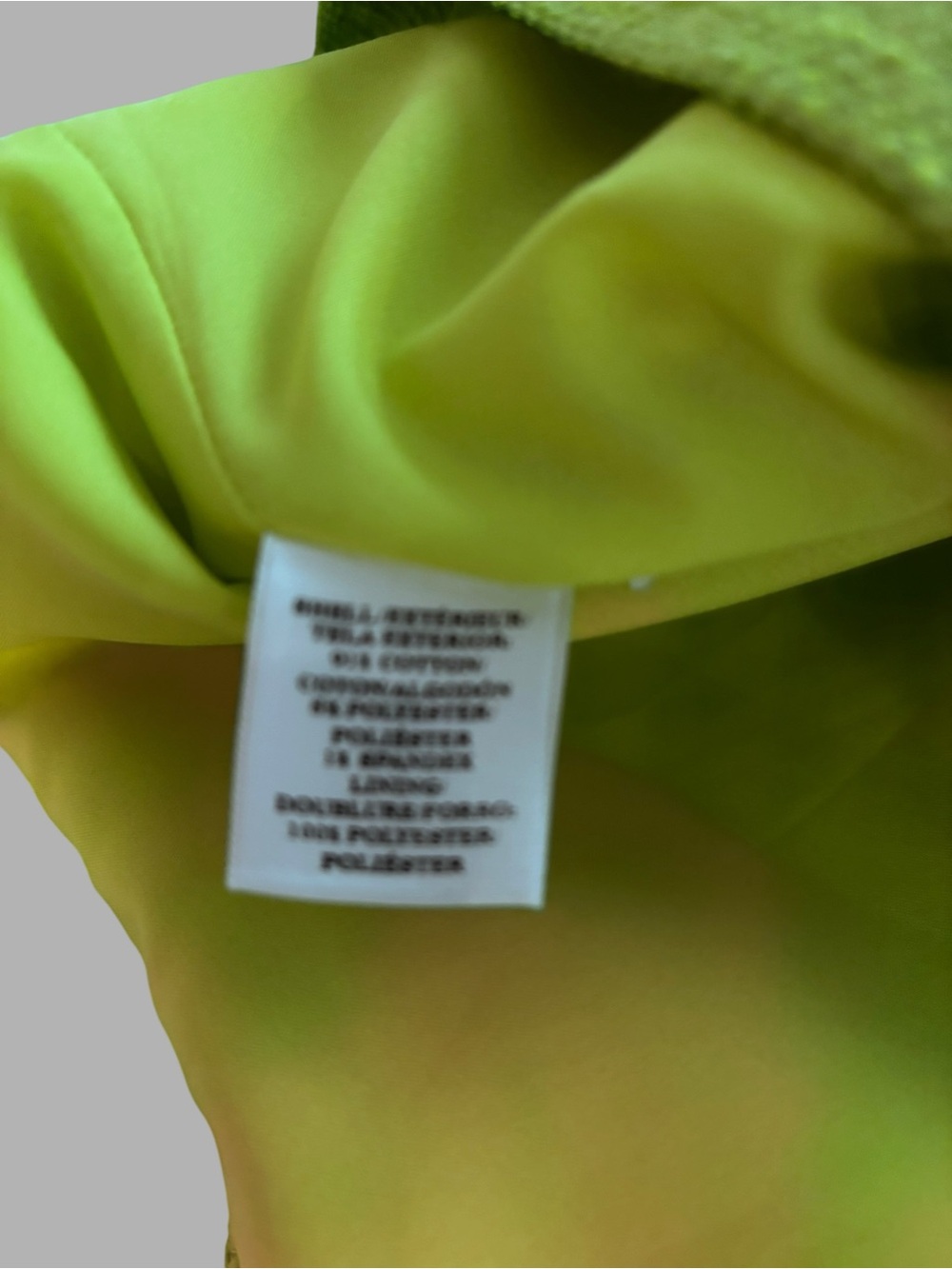Bright yellow/green cap sleeve sheath dress size 4 - Picture 7 of 8
